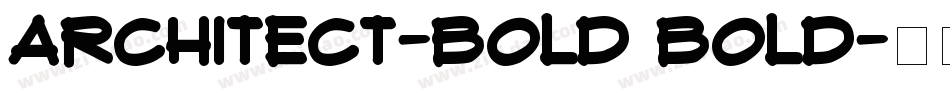 Architect-Bold Bold字体转换
